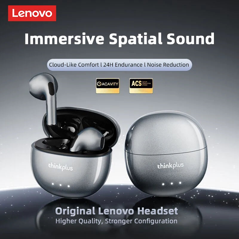 Original Lenovo LP2 Pro TWS Bluetooth Earphones Gaming Headset Sports Music Earbud Noise Cancellation HD Call Wireless Headphone
