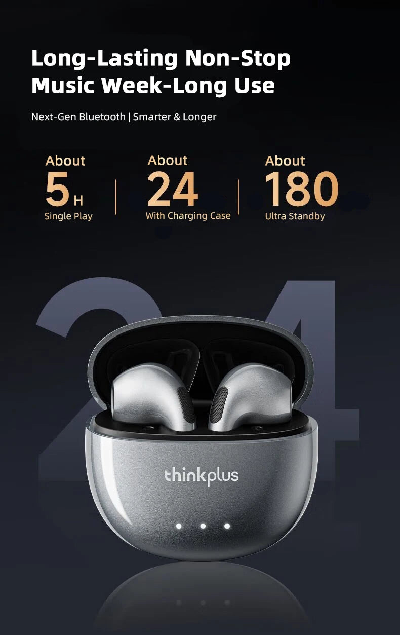 Original Lenovo LP2 Pro TWS Bluetooth Earphones Gaming Headset Sports Music Earbud Noise Cancellation HD Call Wireless Headphone